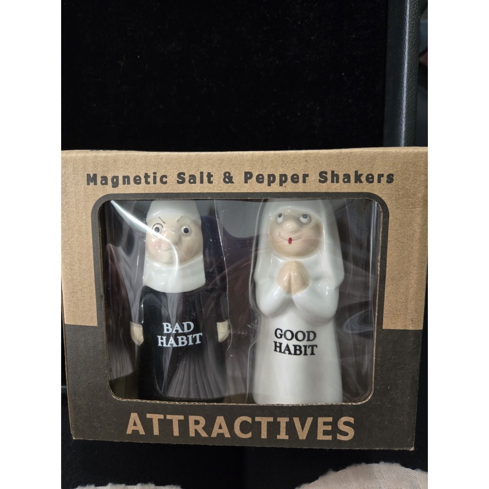 PT Habits Good & Bad Habit Salt and Pepper Shakers Set